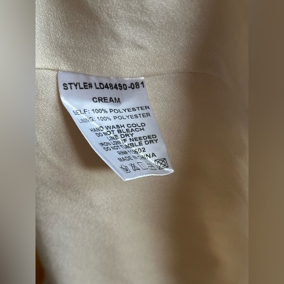 NEW Morning Lavender Valerie Buttoned Midi Dress Cream Women 1X Boho Cottage - Picture 10 of 13